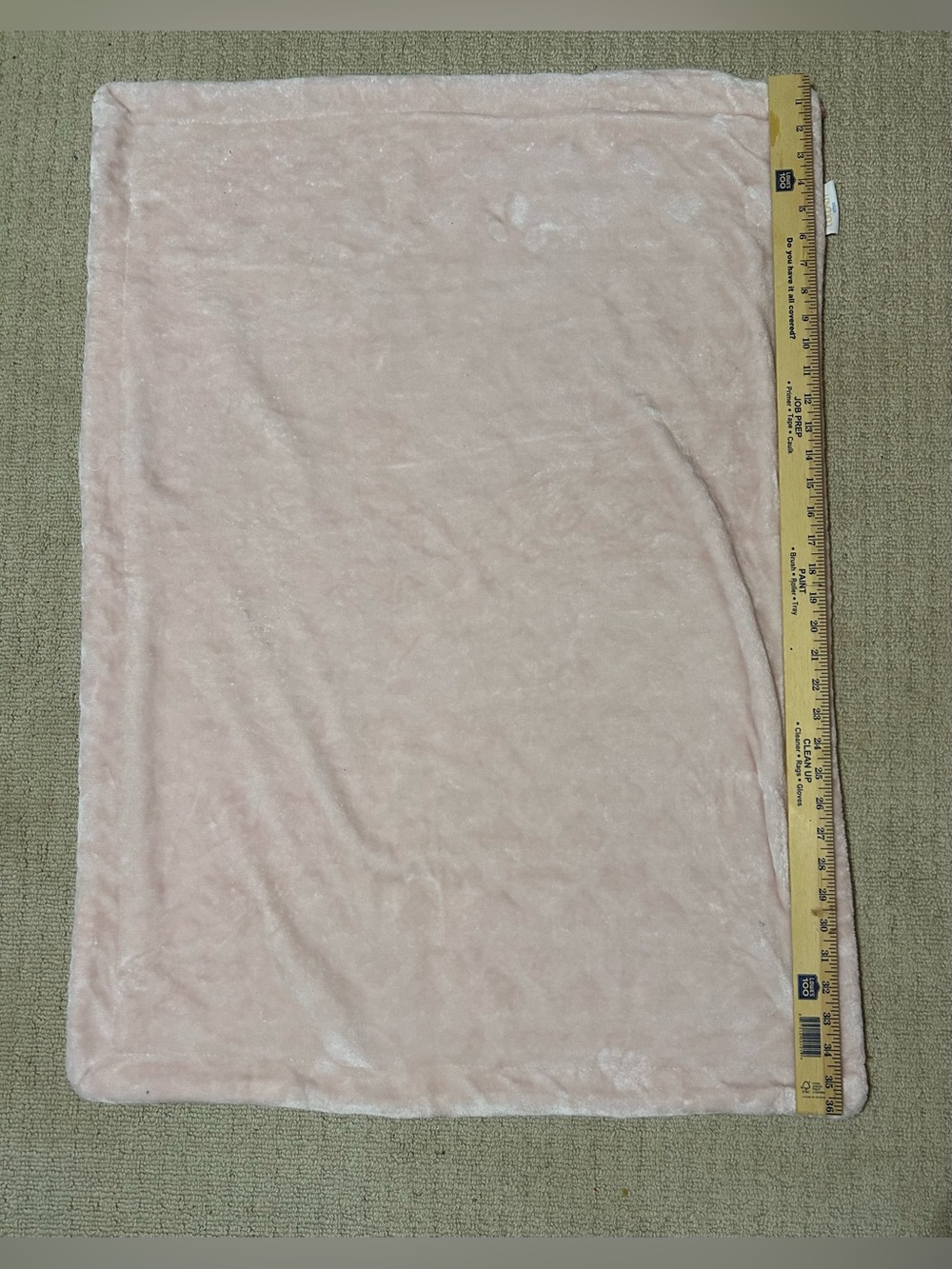 Lullaby Kids Baby Pink Plush Sherpa Security Blanket Lovey 26x36